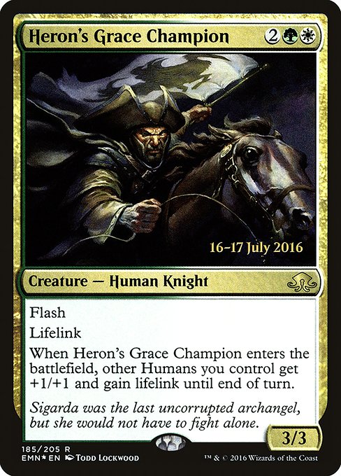 Heron's Grace Champion - Foil - Prerelease Promo