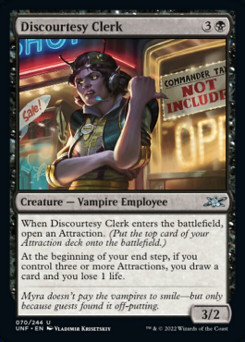 Discourtesy Clerk - Foil