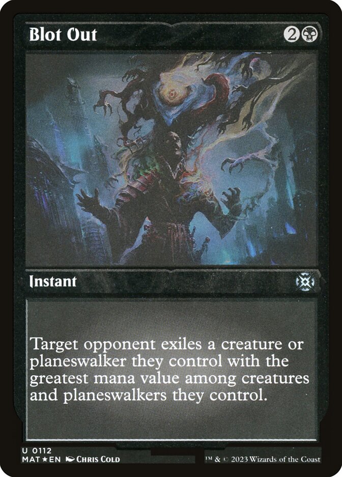 Blot Out - Foil Etched