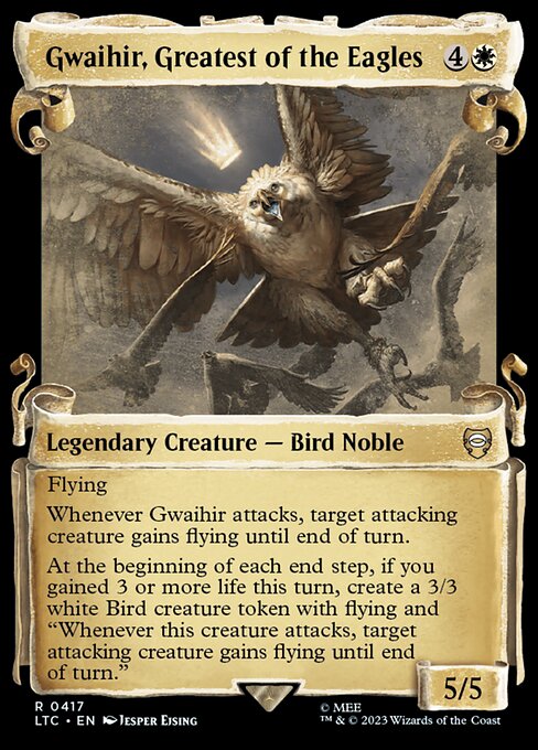 Gwaihir, Greatest of the Eagles - Silver Foil