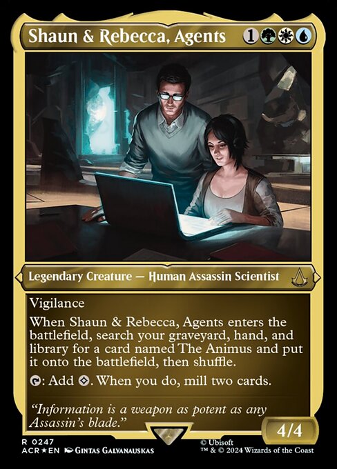 Shaun & Rebecca, Agents - Foil-Etched