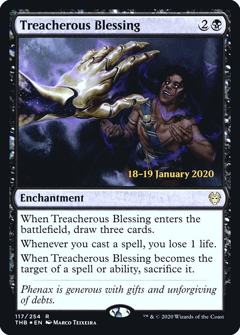 Treacherous Blessing - Foil - Prerelease Promo