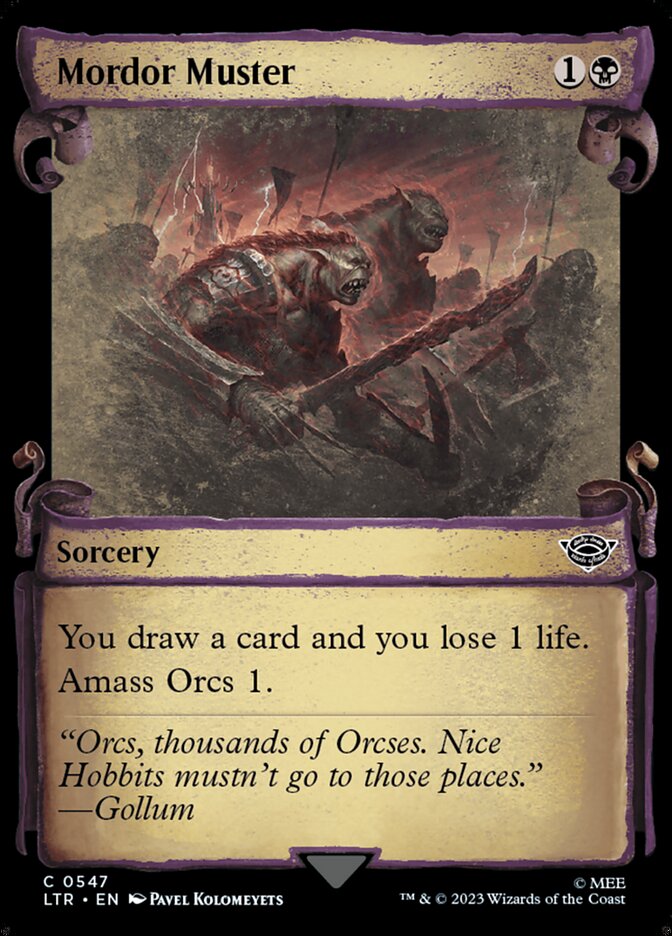 Mordor Muster - Silver Foil