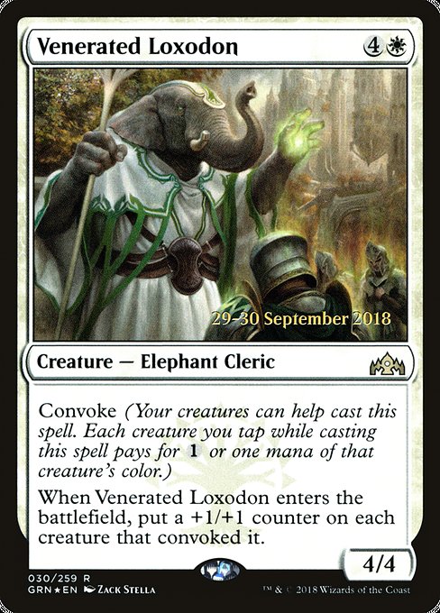 Venerated Loxodon - Foil - Prerelease Promo
