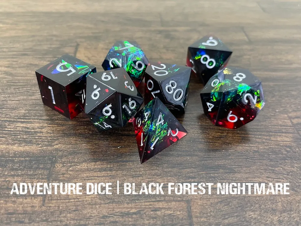 Sharp-Edge Resin RPG Set - Black Forest Nightmare