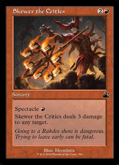 Skewer the Critics - Foil