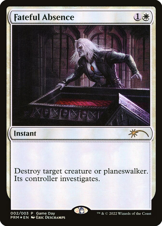 Fateful Absence - Foil - Game Day Promo