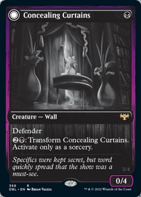 Concealing Curtains - Foil