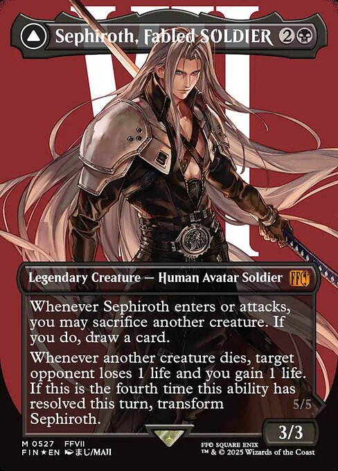 Sephiroth, Fabled SOLDIER - Surge Foil