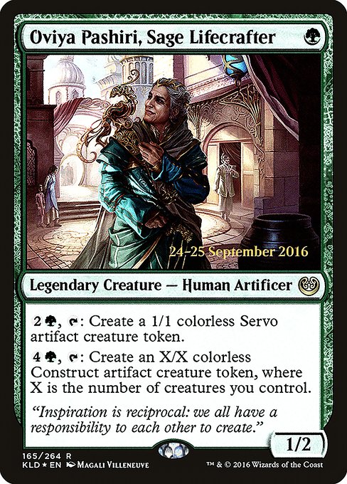Oviya Pashiri, Sage Lifecrafter - Foil - Prerelease Promo