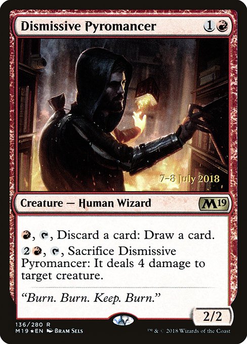 Dismissive Pyromancer - Foil - Prerelease Promo