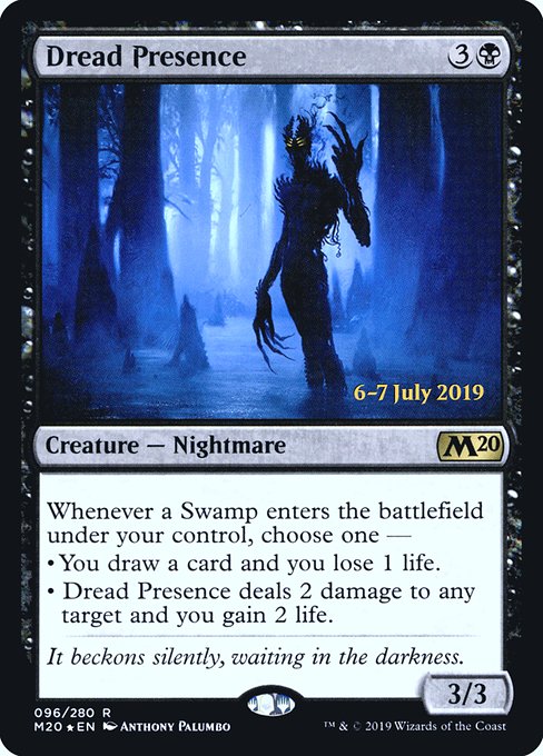 Dread Presence - Foil - Prerelease Promo