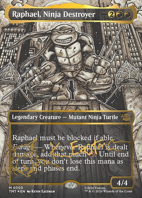 Raphael, Ninja Destroyer - Borderless Signature Foil