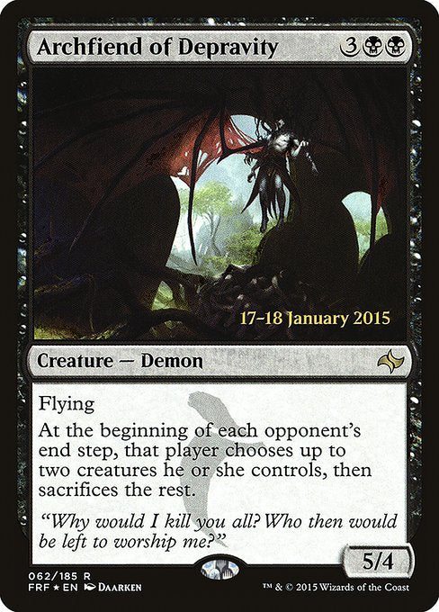 Archfiend of Depravity - Foil - Prerelease Promo