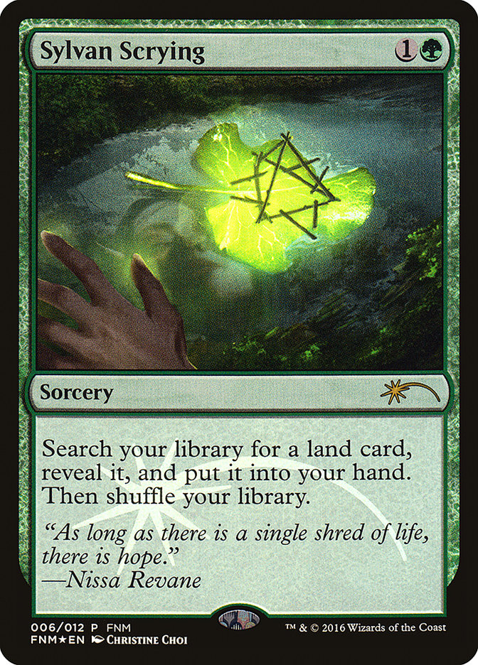 Sylvan Scrying - Foil - FNM Promo