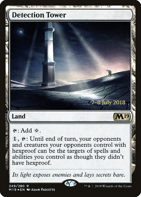 Detection Tower - Foil - Prerelease Promo