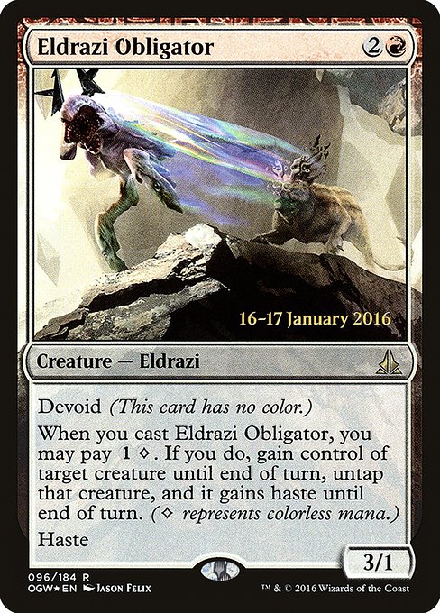Eldrazi Obligator - Foil - Prerelease Promo