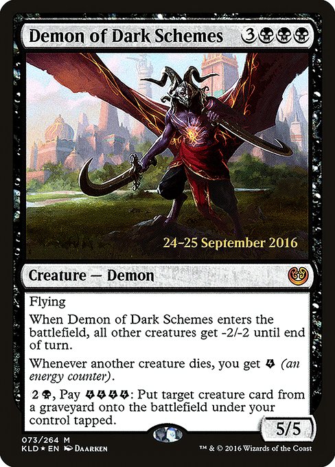 Demon of Dark Schemes - Foil - Prerelease Promo