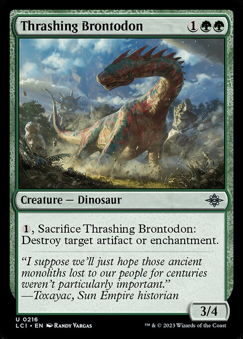 Thrashing Brontodon - Foil