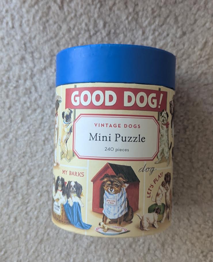 Good Dog Cavallini mini jigsaw puzzle