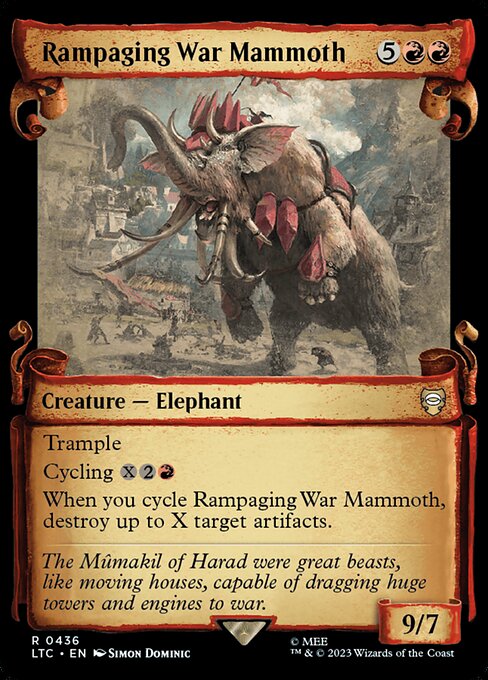Rampaging War Mammoth - Silver Foil