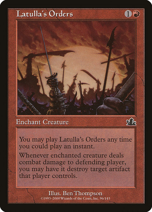 Latulla's Orders - Foil