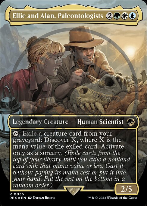 Ellie and Alan, Paleontologists - Emblem Foil