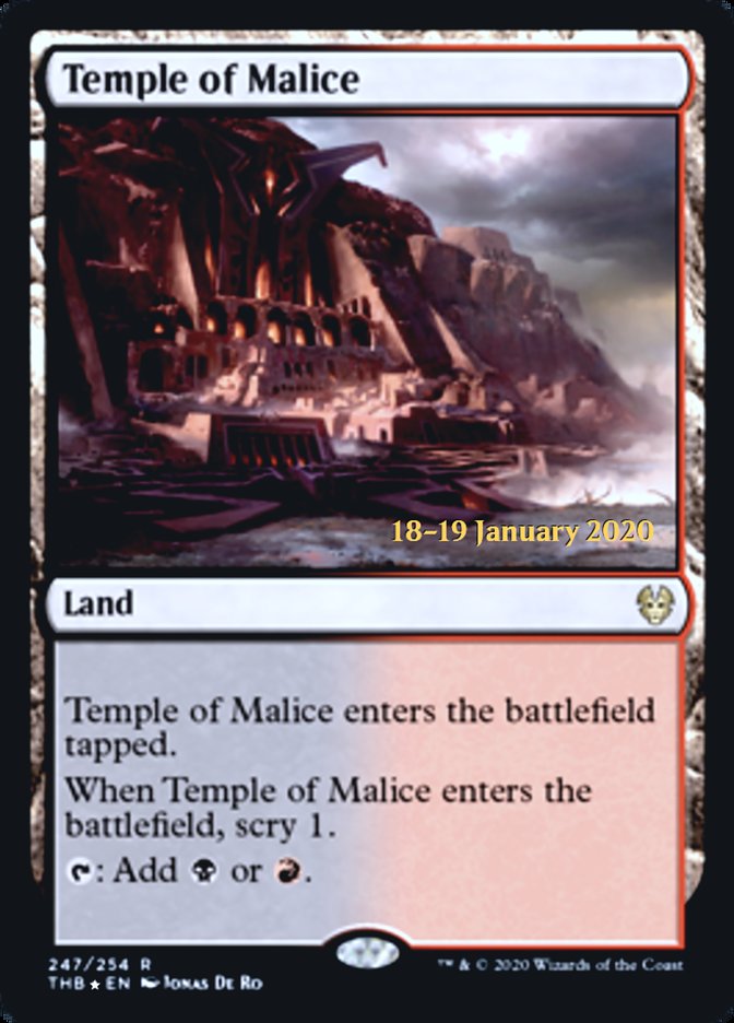 Temple of Malice - Foil - Prerelease Promo