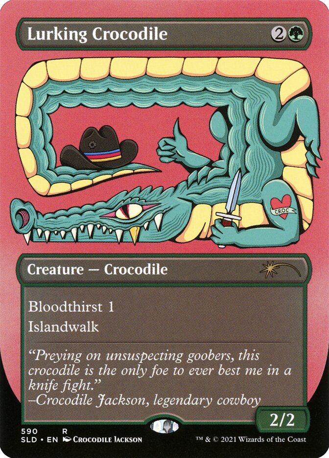 Lurking Crocodile - Foil Etched