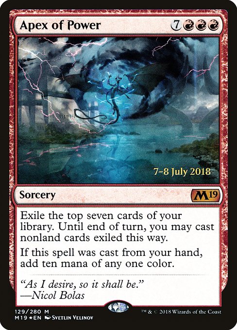 Apex of Power - Foil - Prerelease Promo