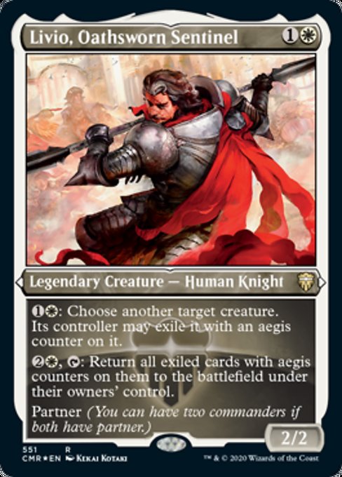 Livio, Oathsworn Sentinel - Foil-Etched