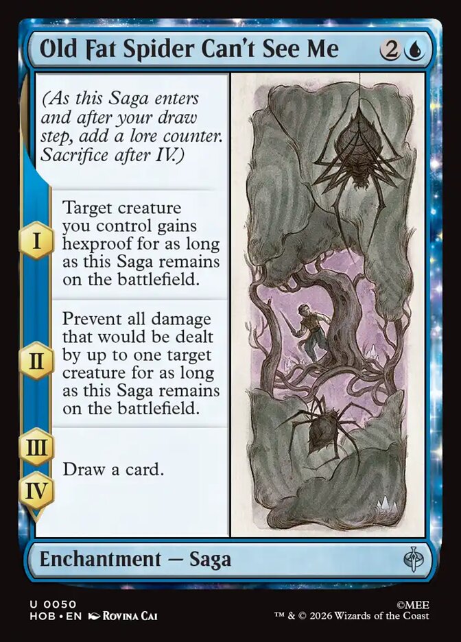 Old Fat Spider Can't See Me - Foil