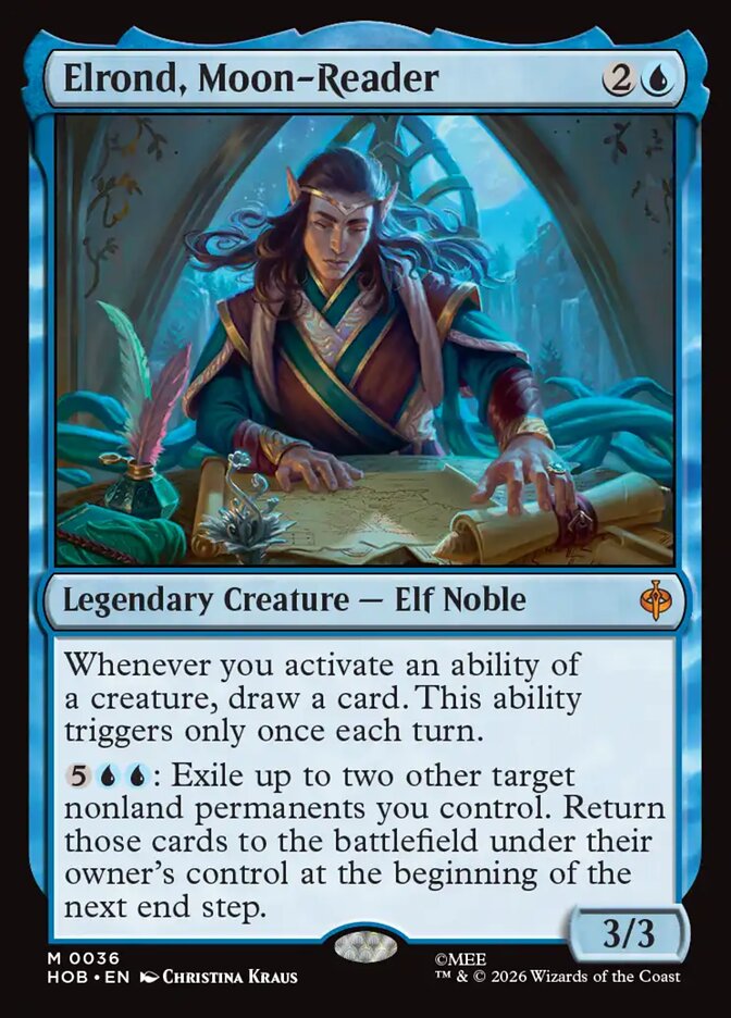 Elrond, Moon-Reader - Foil