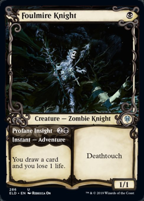 Foulmire Knight // Profane Insight - Foil