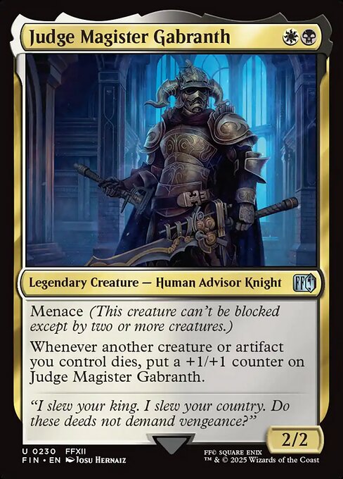 Judge Magister Gabranth - Foil