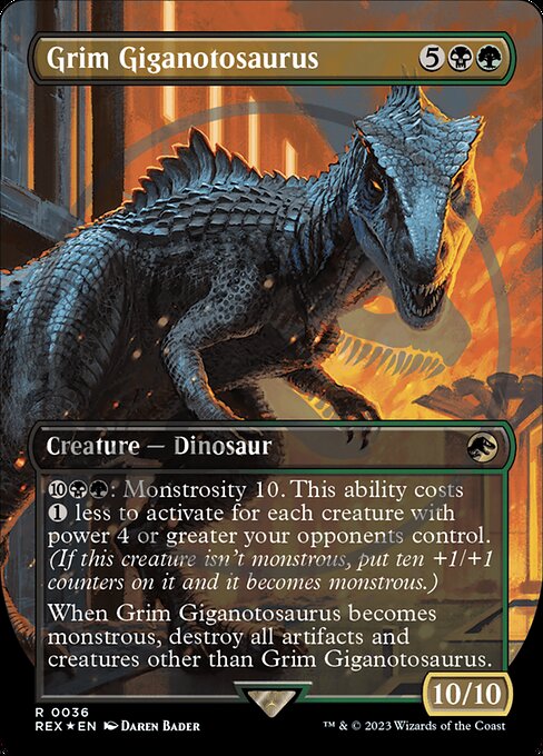 Grim Giganotosaurus - Emblem Foil