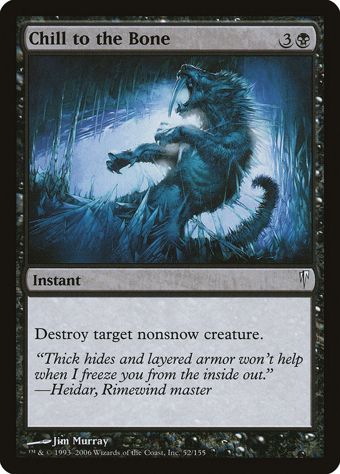 Chill to the Bone - Foil