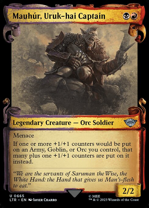 Mauhur, Uruk-hai Captain - Silver Foil