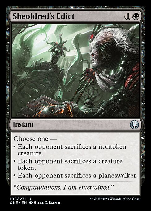 Sheoldred's Edict - Foil