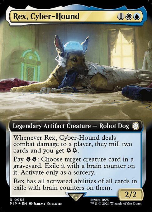 Rex, Cyber-Hound - Surge Foil