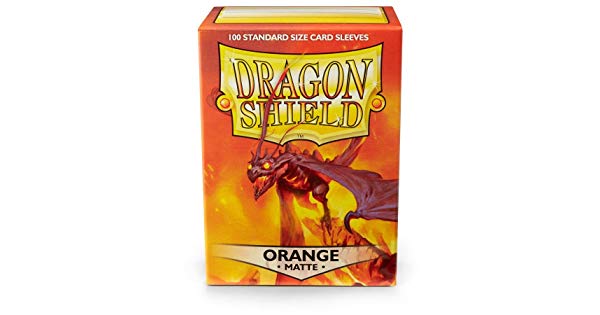 Dragon Shield - 63mm X 88mm - Standard Matte - Orange 100 ct.