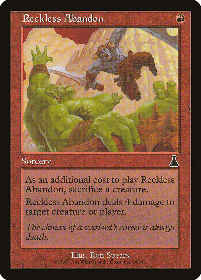 Reckless Abandon - Foil