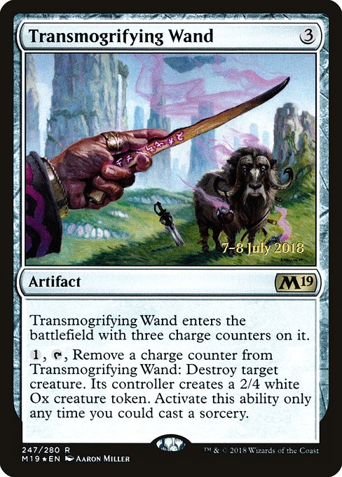 Transmogrifying Wand - Foil - Prerelease Promo