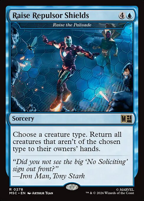 Raise the Palisade (Raise Repulsor Shields)
