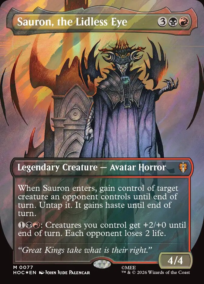 Sauron, the Lidless Eye - Surge Foil