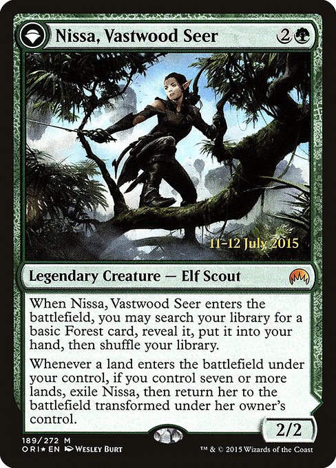 Nissa, Vastwood Seer - Foil - Prerelease Promo