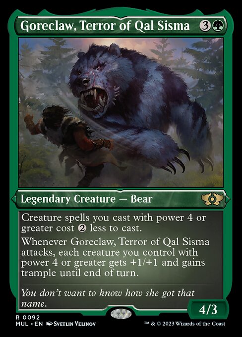 Goreclaw, Terror of Qal Sisma - Foil-Etched