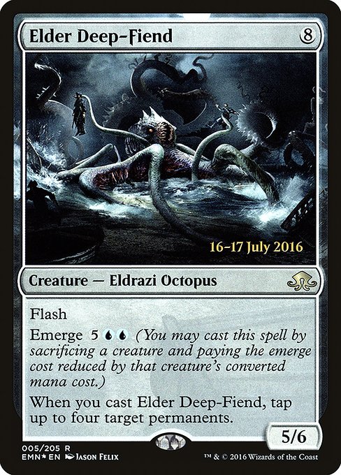 Elder Deep-Fiend - Foil - Prerelease Promo