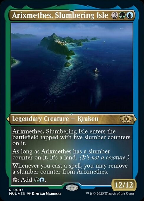 Arixmethes, Slumbering Isle - Foil-Etched