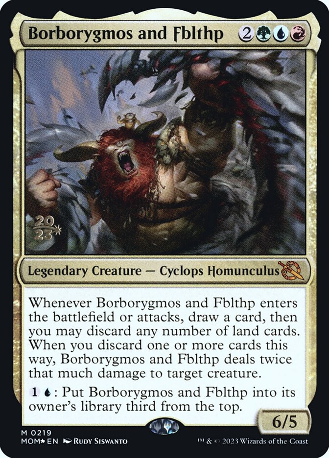 Borborygmos and Fblthp - Foil - Prerelease Promo